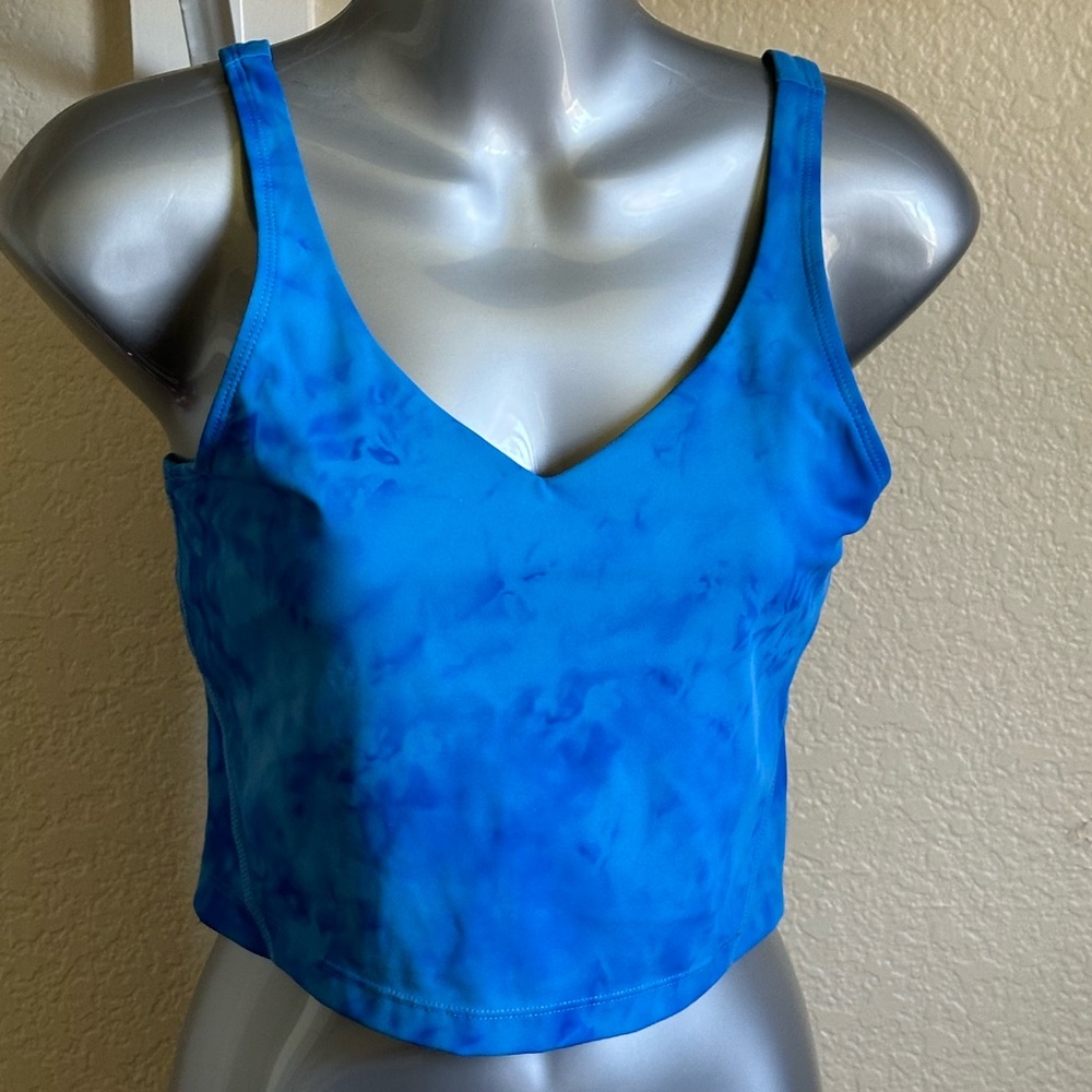 Sports crop top in blue